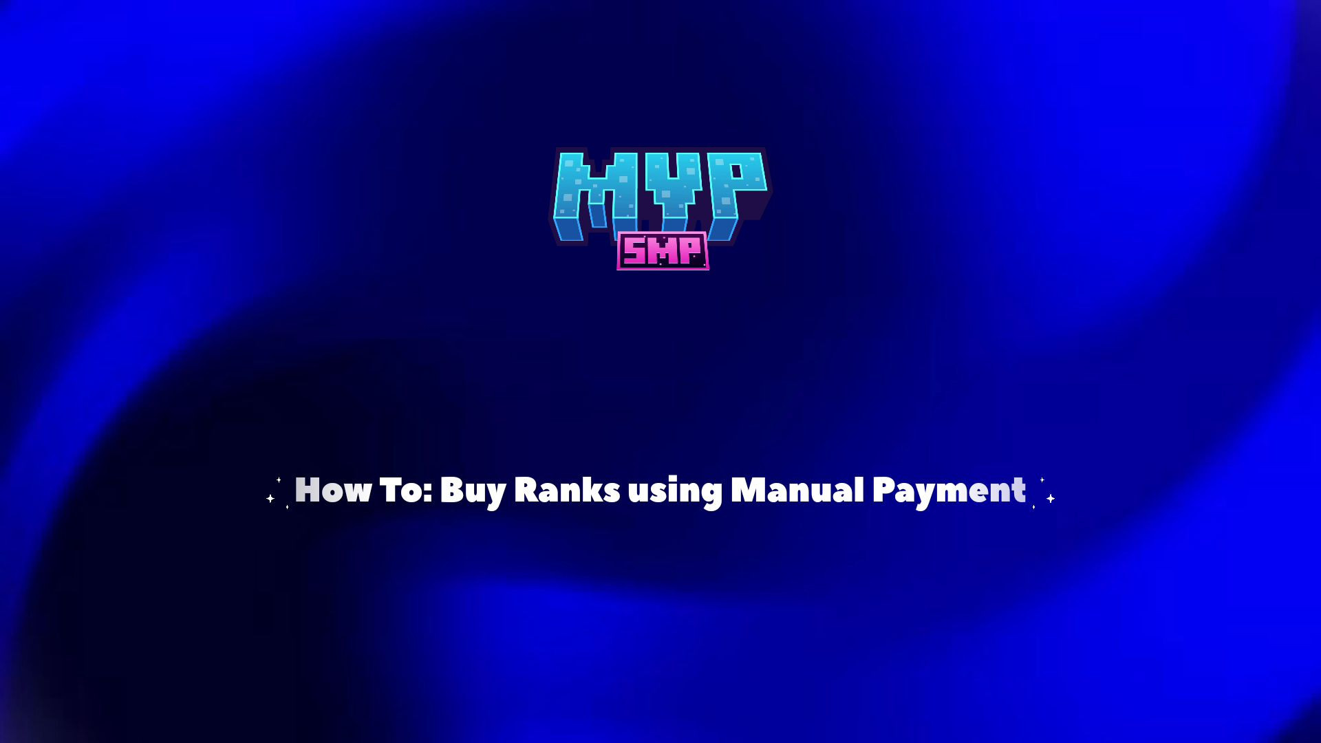 How To: Buy Ranks using Manual Payment [Outdated]